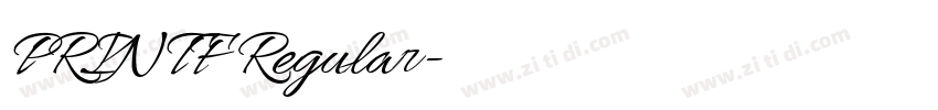 PRINTF Regular字体转换 PRINTF Regular字体转换